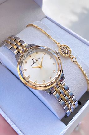 ساعت مچی طلائی زنانه 31-35 میلی متر Daniel Klein - کد 869626207
