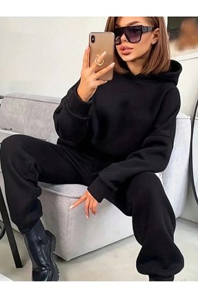 ست گرمکن مشکی زنانه پنبه پلی استر ESPİNA - کد 775742932
