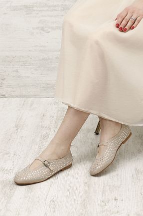 بابت بژ زنانه چرم مصنوعی GÖNDERİ(R) - کد 902532895