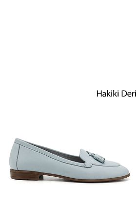 بابت آبی زنانه چرم خالص GÖNDERİ(R) - کد 98816765