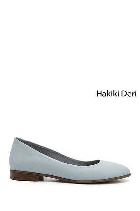 بابت آبی زنانه چرم خالص GÖNDERİ(R) - کد 92886388