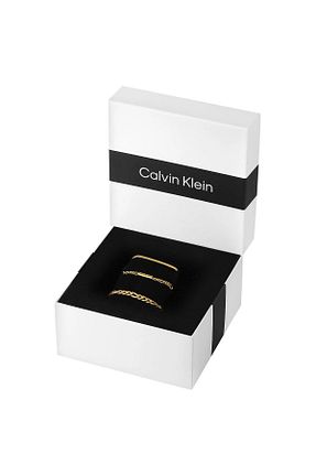 دستبند استیل (فولاد) طلائی مردانه استیل (فولاد) Calvin Klein - کد 924105745