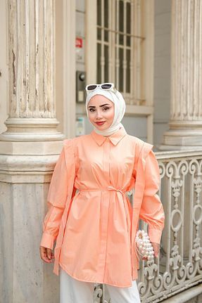 پیراهن حجاب صورتی زنانه رگولار LOCCO - کد 855785220