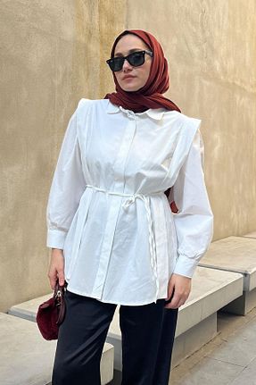 پیراهن حجاب نباتی زنانه رگولار LOCCO - کد 820763762