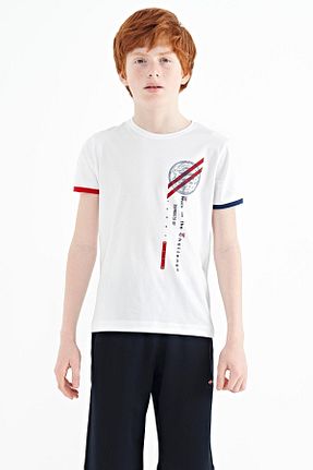 تیشرت سفید بچه گانه رگولار TOMMY LIFE - کد 712659106