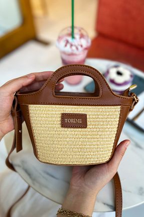 کیف دوشی رنگی زنانه حصیر torime - کد 941124992