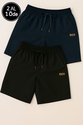 شلوارک ساحلی رنگی مردانه مخلوط پلی استر Rich - کد 935472072