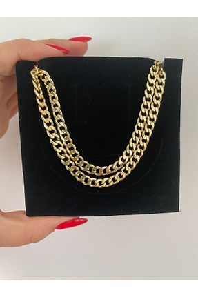 گردنبند استیل ( فولاد ) طلائی استیل (فولاد) XUPİNGS - کد 924770553