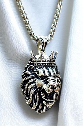 گردنبند استیل ( فولاد ) سفید مردانه روکش نقره AK STORE SİLVER - کد 928754746