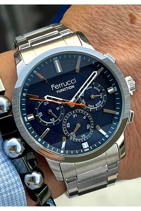 ساعت مچی مشکی مردانه 41-45 میلی متر Ferrucci - کد 814377155