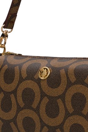 کیف دوشی قهوه ای زنانه چرم مصنوعی U.S. Polo Assn. - کد 936551762