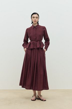 دامن حجاب زرشکی SENA GÜVEN - کد 940933840