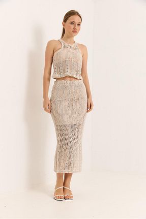 ست بالاتنه و پائین تنه رنگی زنانه مخلوط پلی استر Raneel Kazançlı Alışveriş - کد 940922905