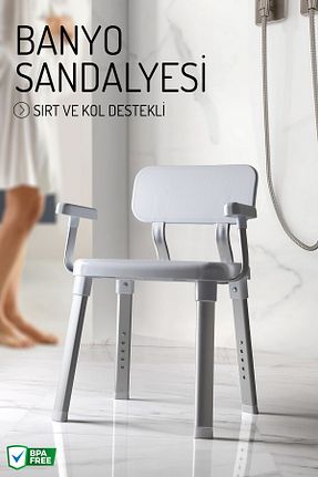 صندلی آشپزخانه سفید پلاستیک Nandy Home - کد 941010861