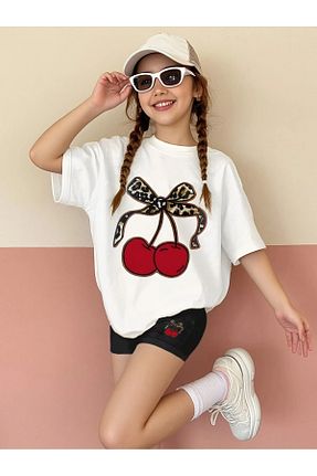 ست بالاتنه و پائین تنه سفید بچه گانه بافت MORNİNG KİDS - کد 941010409