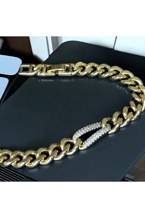 دستبند استیل (فولاد) زرد زنانه استیل ضد زنگ İNN JEWELLERY - کد 940992003
