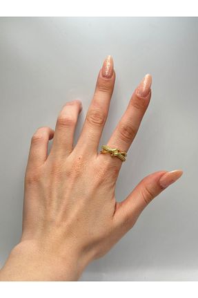 انگشتر جواهر طلائی زنانه زیرکن MyladyAccessoriess - کد 940984352