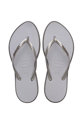 دمپائی طوسی زنانه پاشنه تخت Havaianas - کد 901512319