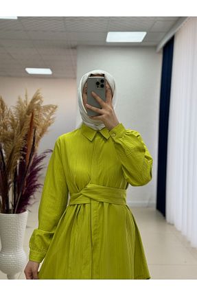 پیراهن حجاب رنگی زنانه اورسایز MİHRA STORE - کد 940998657