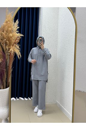 ست بالاتنه و پائین تنه حجاب رنگی زنانه رگولار MİHRA STORE - کد 940993325