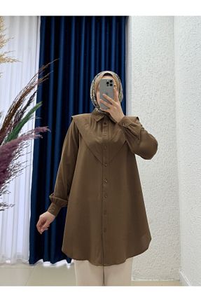 پیراهن حجاب رنگی زنانه اورسایز MİHRA STORE - کد 940999627