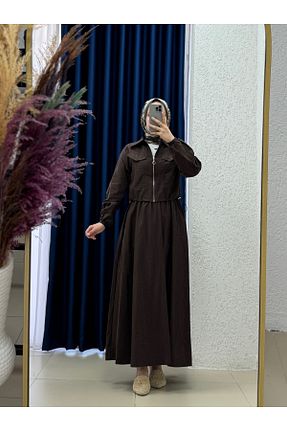 ست بالاتنه و پائین تنه حجاب رنگی زنانه رگولار MİHRA STORE - کد 941005333