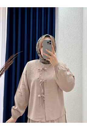 ست بالاتنه و پائین تنه حجاب رنگی زنانه اورسایز MİHRA STORE - کد 941002917
