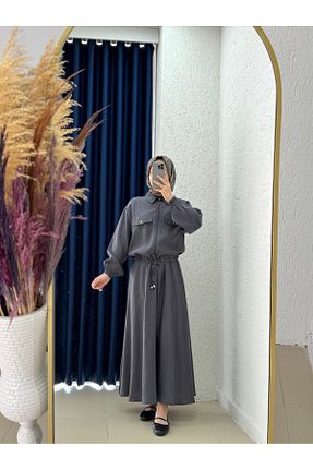 ست بالاتنه و پائین تنه حجاب رنگی زنانه رگولار MİHRA STORE - کد 941004446