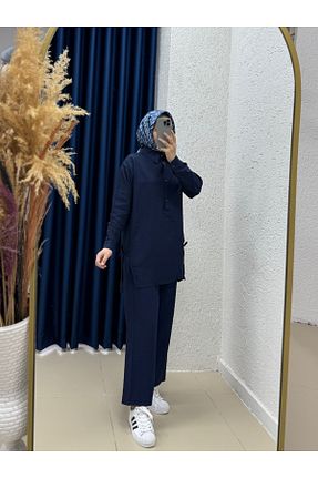 ست بالاتنه و پائین تنه حجاب رنگی زنانه رگولار MİHRA STORE - کد 940993255
