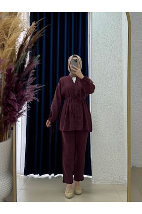 ست بالاتنه و پائین تنه حجاب رنگی زنانه رگولار MİHRA STORE - کد 941007050