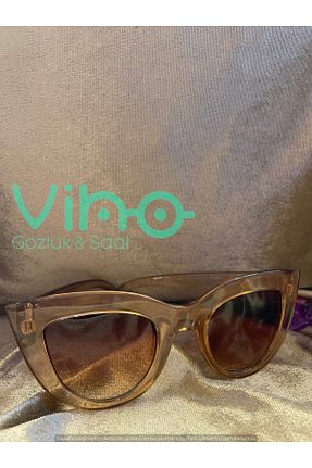 عینک آفتابی قهوه ای زنانه UV400 shop - کد 941012455
