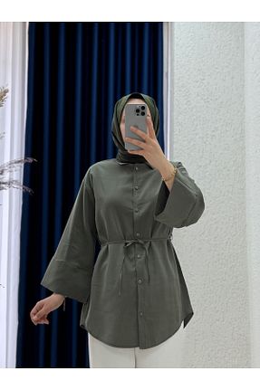پیراهن حجاب رنگی زنانه اورسایز MİHRA STORE - کد 941007923