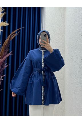 کت حجاب سرمه ای رگولار MİHRA STORE - کد 941140804