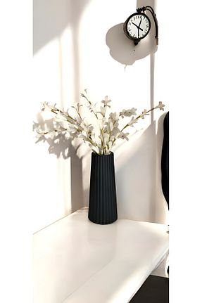 گلدان مشکی Alçı rubbyhome - کد 941026428