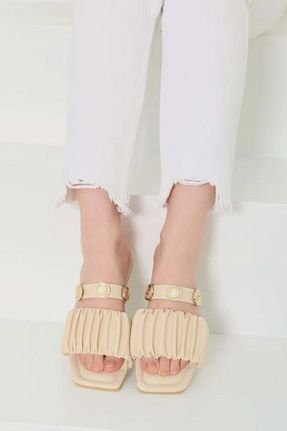 دمپائی زنانه چرم مصنوعی Butik - کد 941048626