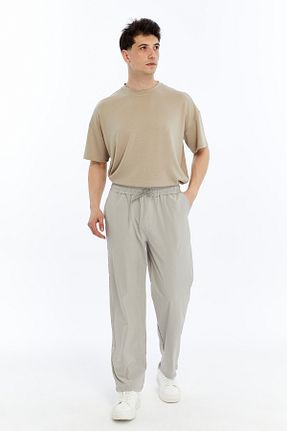 شلوار کرمگن طوسی مردانه پاچه گشاد KRAVEN - کد 941143307