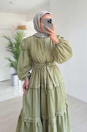 لباس حجاب سبز زنانه رگولار Ka Hijab - کد 941161008