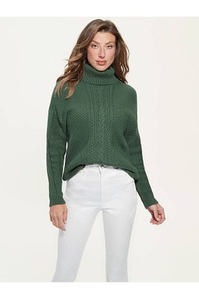 پلیور سبز زنانه طرح دار Guess - کد 830978757