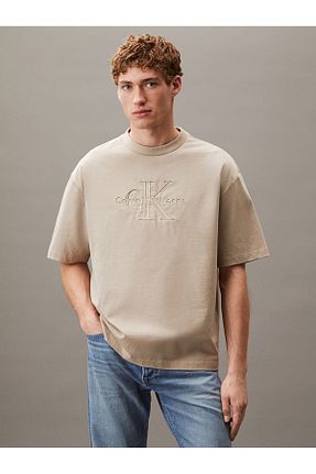 تیشرت بژ مردانه رگولار Calvin Klein - کد 941167672