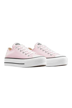 کفش اسنیکر صورتی زنانه بند دار Converse - کد 941240714