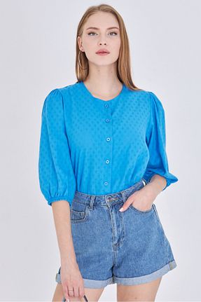 پیراهن آبی زنانه رگولار armonika - کد 941226397