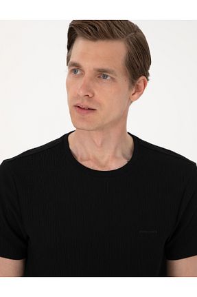 تیشرت مشکی مردانه اسلیم فیت Pierre Cardin - کد 941225588