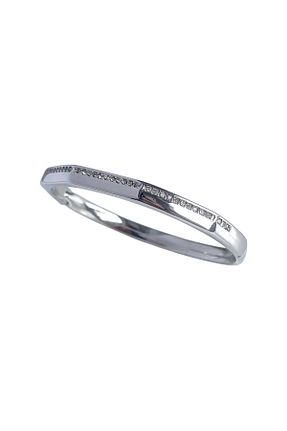 دستبند استیل (فولاد) طوسی زنانه استیل (فولاد) luzzen - کد 941274586