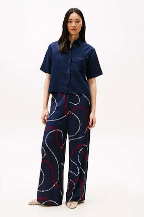 پیراهن رنگی زنانه یقه کلاسیک Tommy Hilfiger - کد 941224898