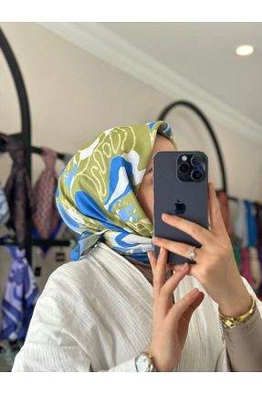 شال سبز زنانه پنبه ای MONOOR - کد 941243048