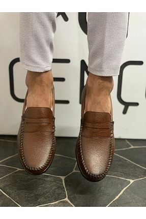 کفش کلاسیک قهوه ای مردانه چرم مصنوعی trentex - کد 941323196