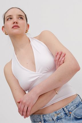 بلوز نباتی زنانه ساده Addax - کد 941344127