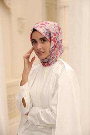 روسری طوسی پنبه ای Silk Home - کد 941322347