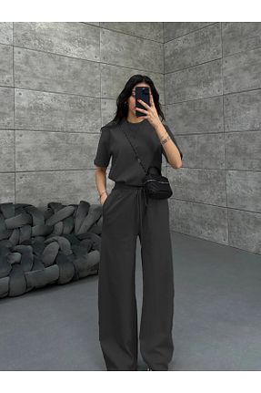 ست گرمکن طوسی زنانه Penye YAKAMEL - کد 941381139