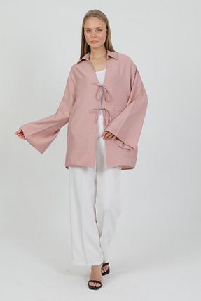 کیمونو و کافتان سفید زنانه مخلوط ویسکون PASTELASTORE - کد 941383632